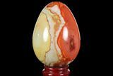 Polished Polychrome Jasper Egg - Madagascar #118677-1